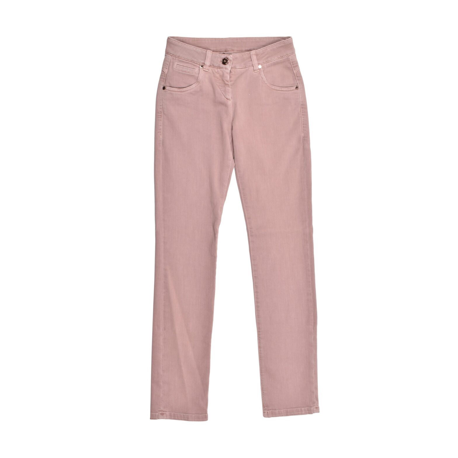Brunello Cucinelli - Pink Cotton Straight-Leg Jeans