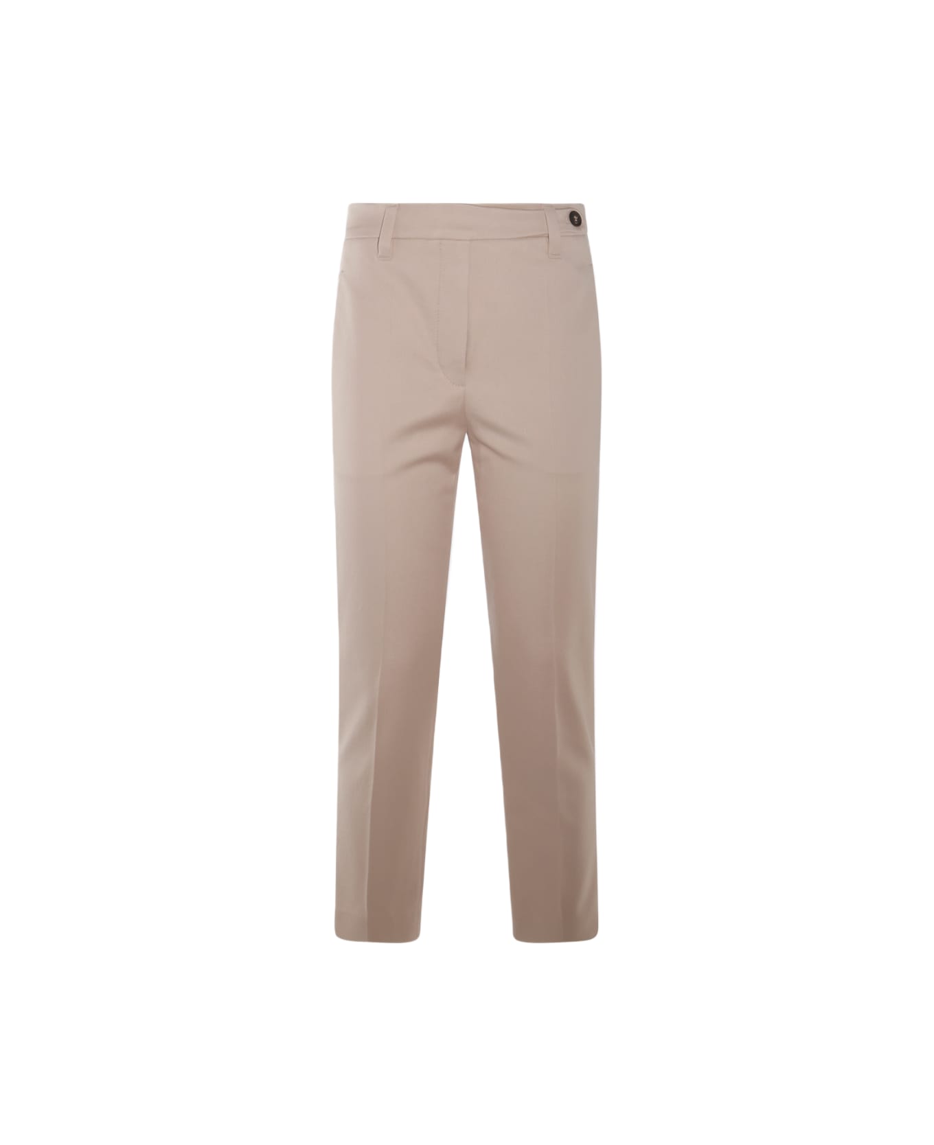 Brunello Cucinelli - Beige Cotton Casual Pants