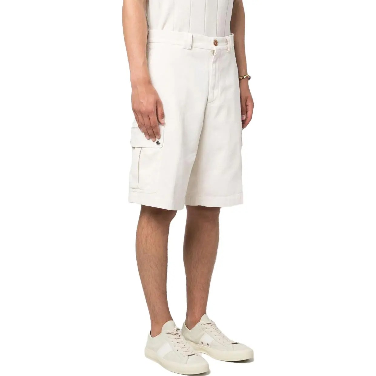 Brunello Cucinelli - White Cotton Bermuda Shorts