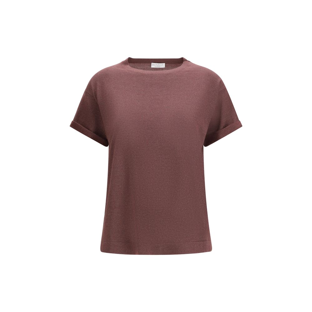 Brunello Cucinelli - Bordeaux Nylon T-Shirt