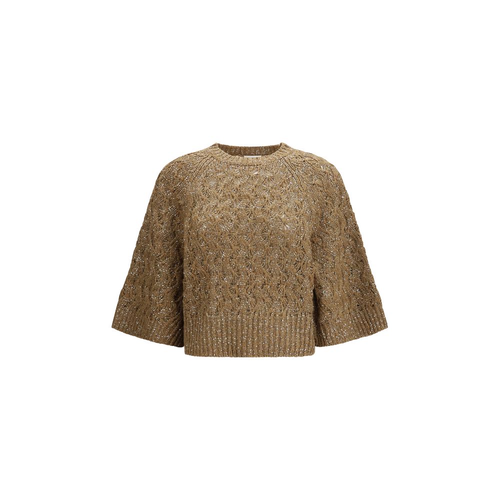 Brunello Cucinelli - Beige Silk Sweatshirt