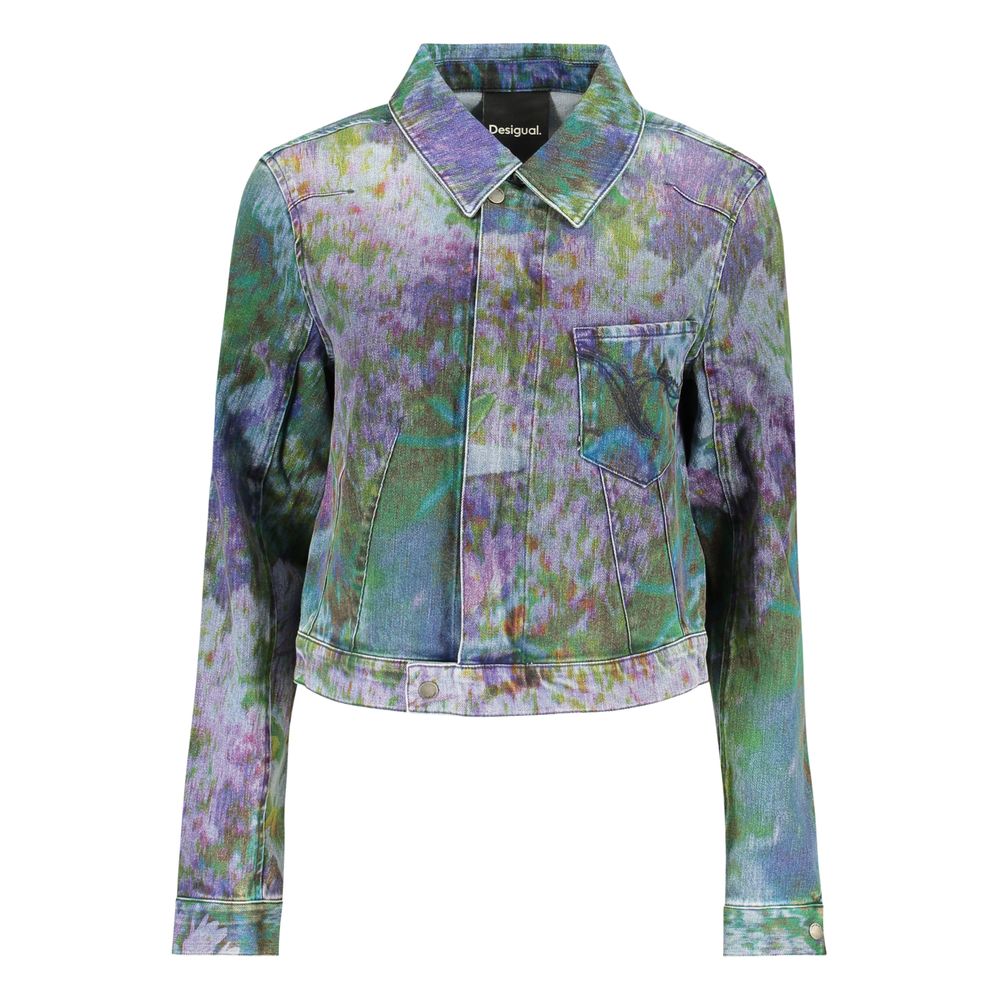 Desigual - Blu Cotton Woman Jacket