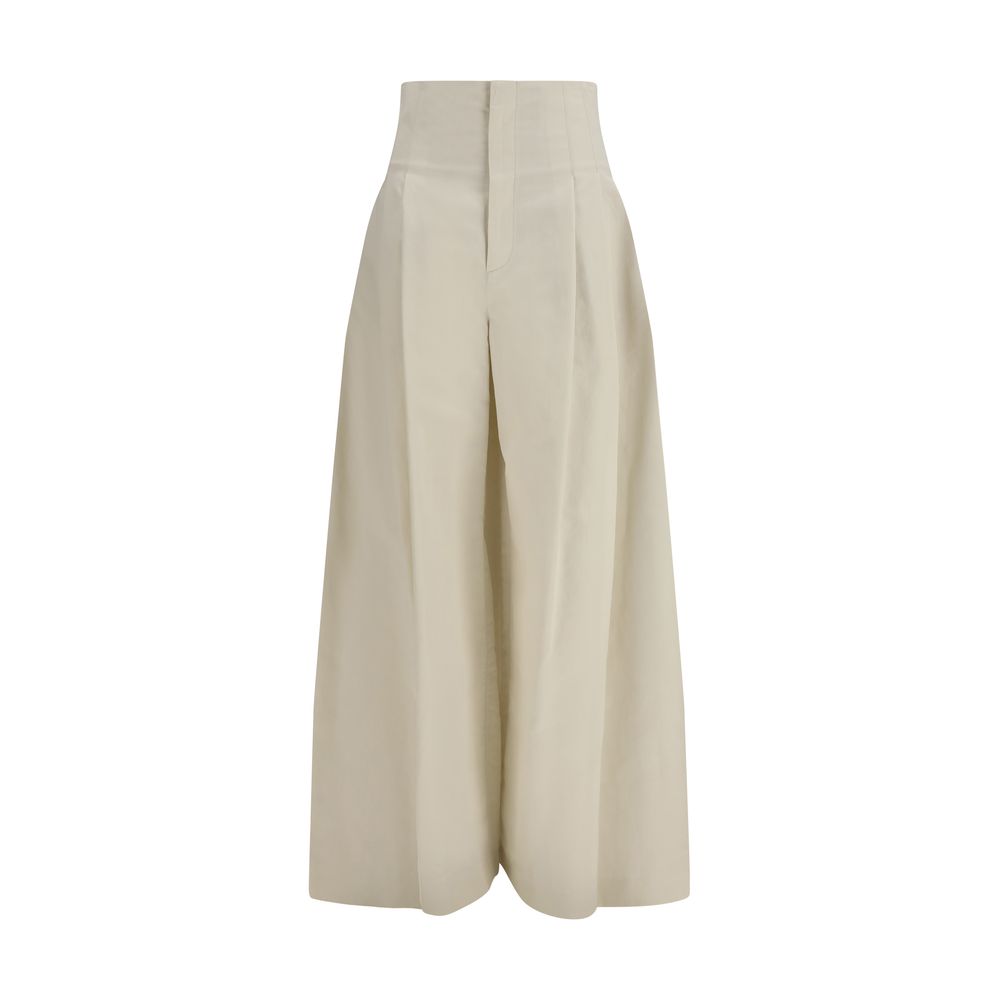 Brunello Cucinelli - Beige Cotton Pants