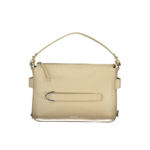 Beige Leather Women Handbag