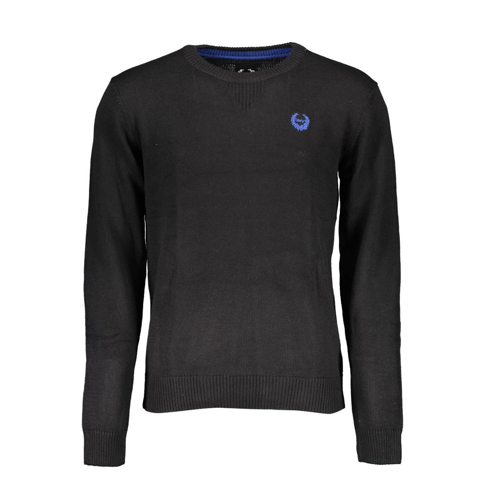 Gianmarco Venturi - Black Cotton Men Sweater