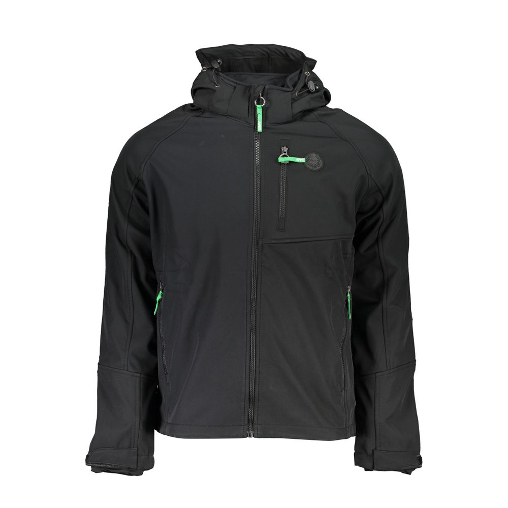 Gianmarco Venturi - Black Polyester Men’s Jacket