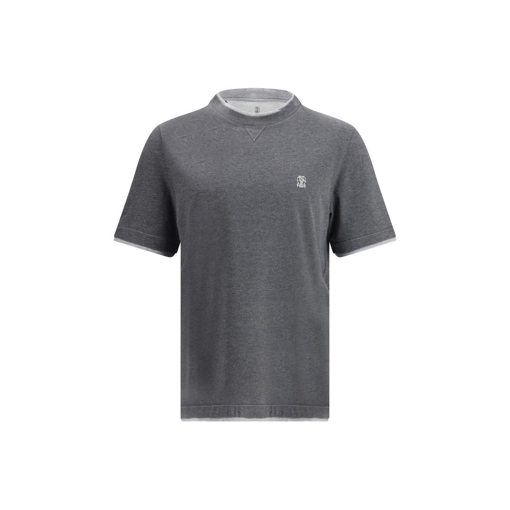 Brunello Cucinelli - Gray Cotton T-Shirt