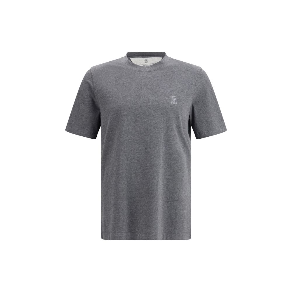 Brunello Cucinelli - Gray Cotton T-Shirt