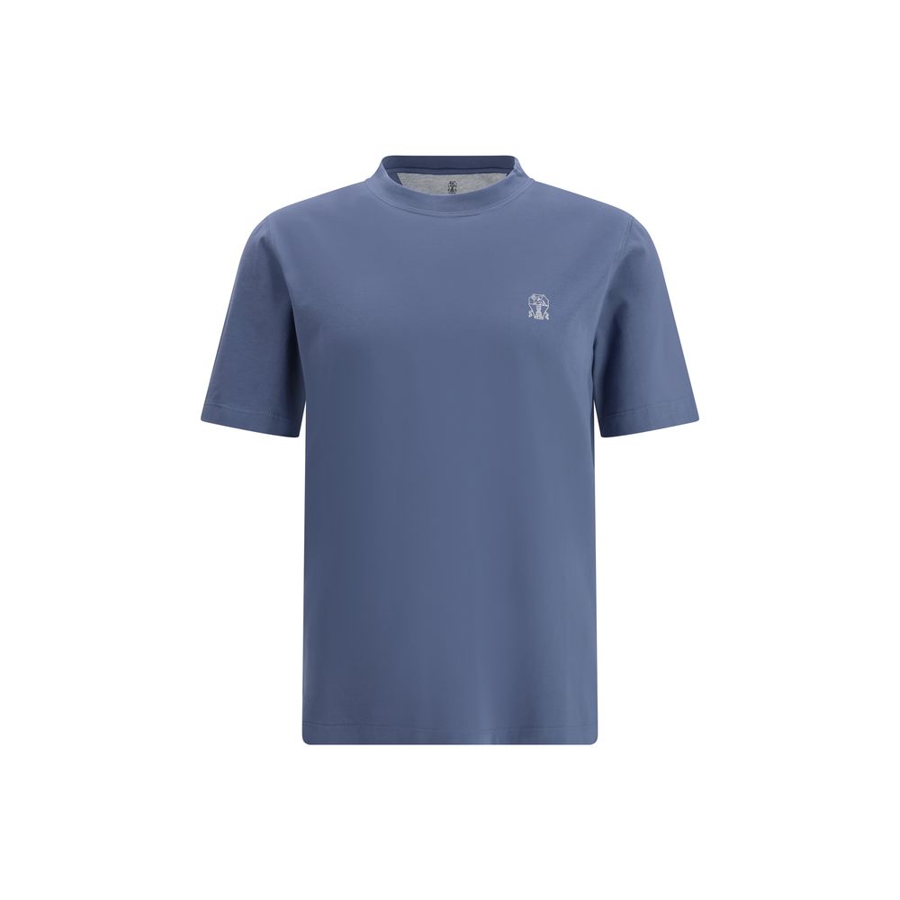 Brunello Cucinelli - Blue Cotton T-Shirt