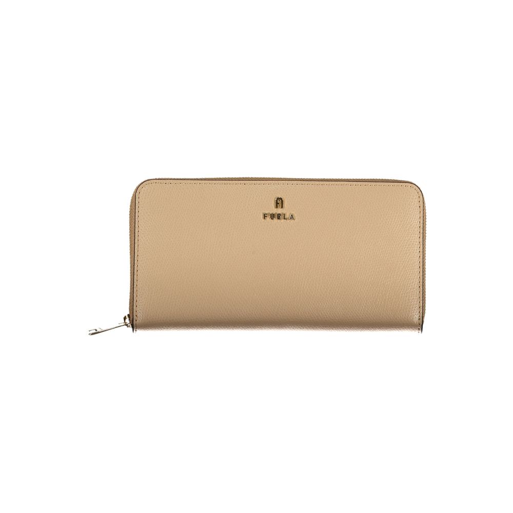 Furla - Beige Leather Woman Wallet