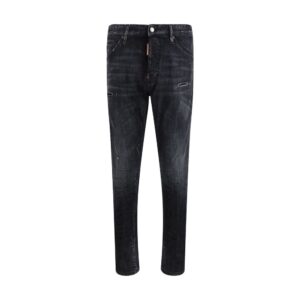 Black Cotton Jeans Denim