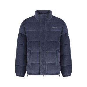 Blue Polyester Men's Jacket