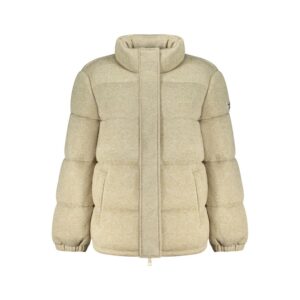 Beige Polyester Women's Jacket