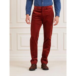Brown Cotton Casual Pants