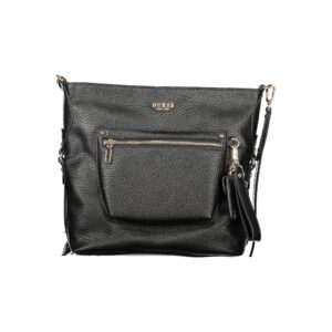 Black Polyurethane Women's Handbag