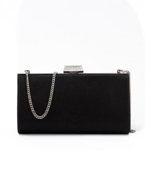 Black Satin Crossbody Bag