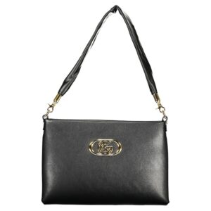 Black Polyurethane Women Handbag