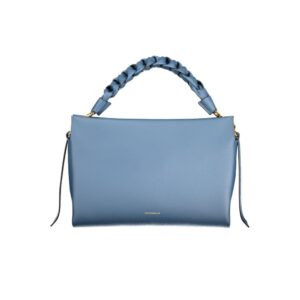 Blue Leather Women Handbag