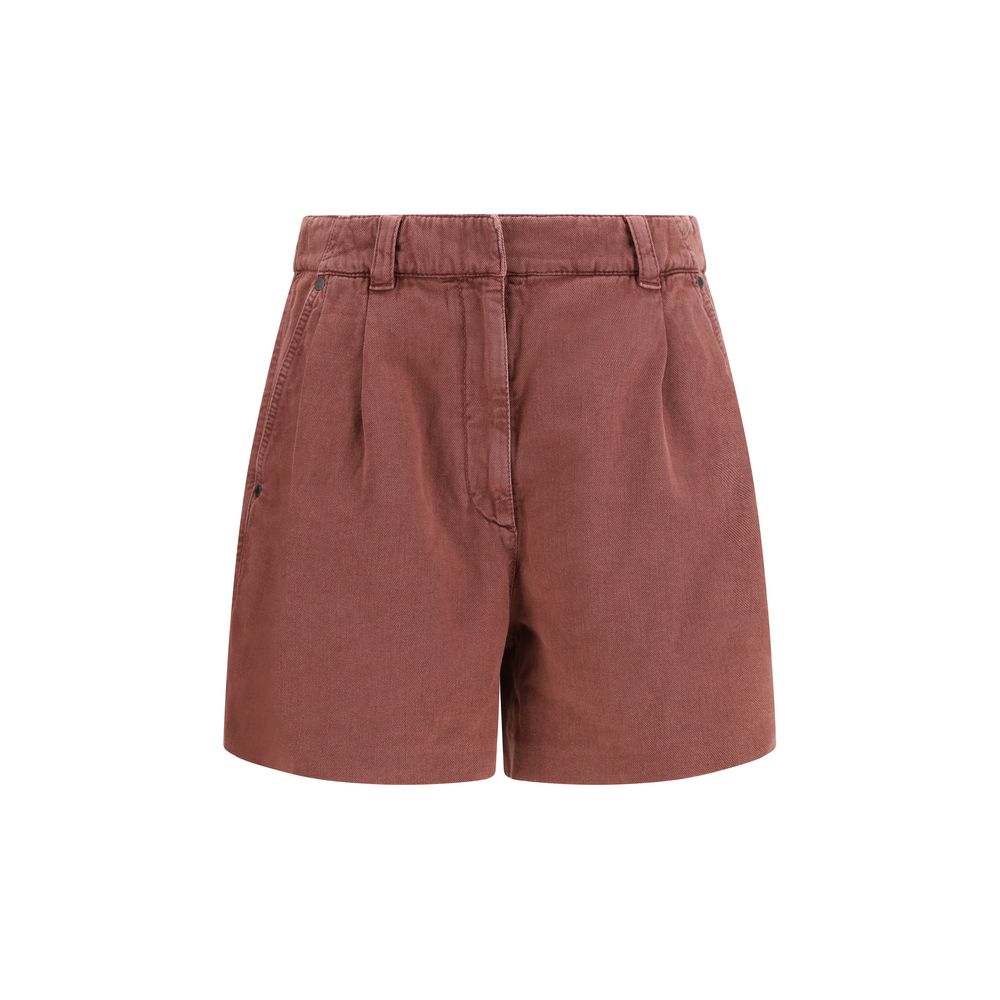 Brunello Cucinelli - Brown Cotton Bermuda Shorts