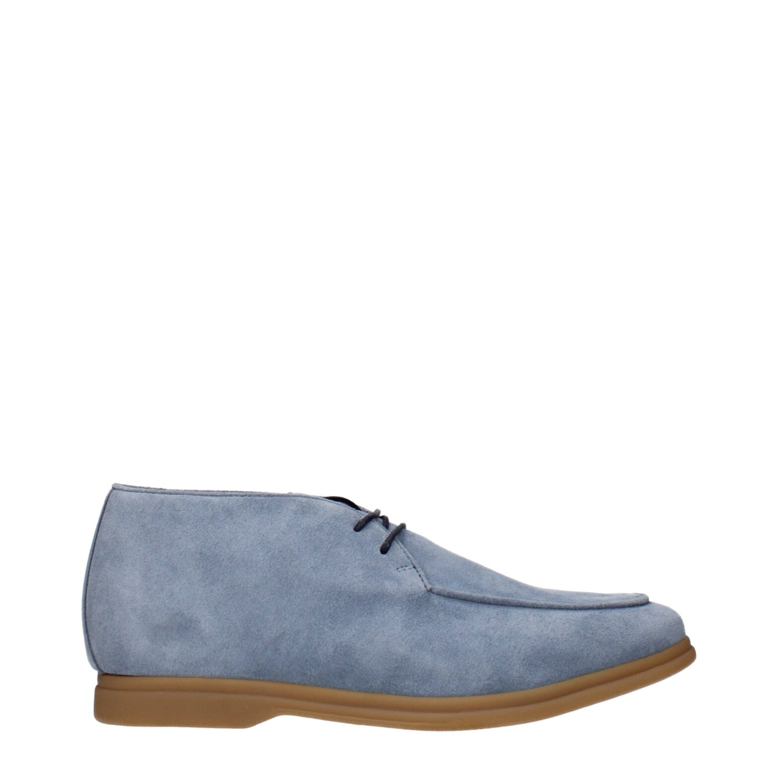 Eleventy - Light Blue Leather Ankle Boots