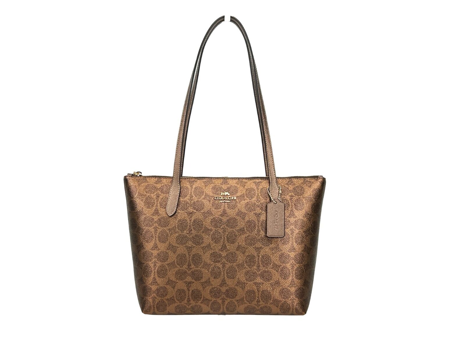 COACH - Coach Signature Fiona Zip Tote Bag