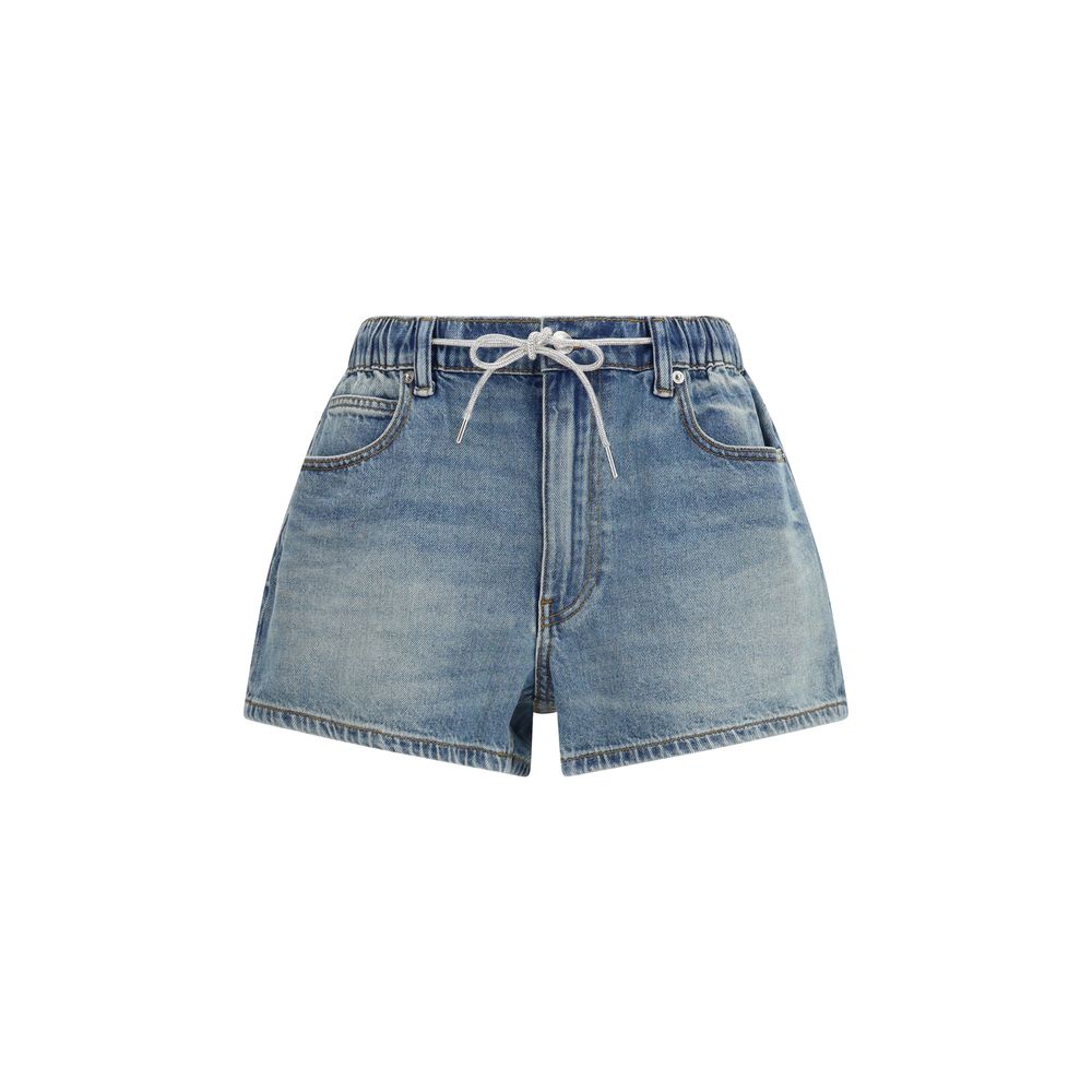 Alexander Wang - Blue Cotton Bermuda Shorts