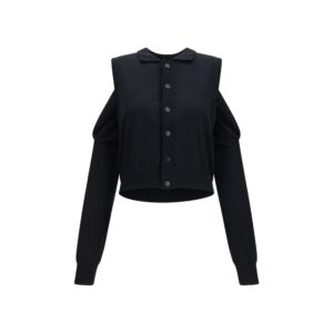Black Cotton Cardigan