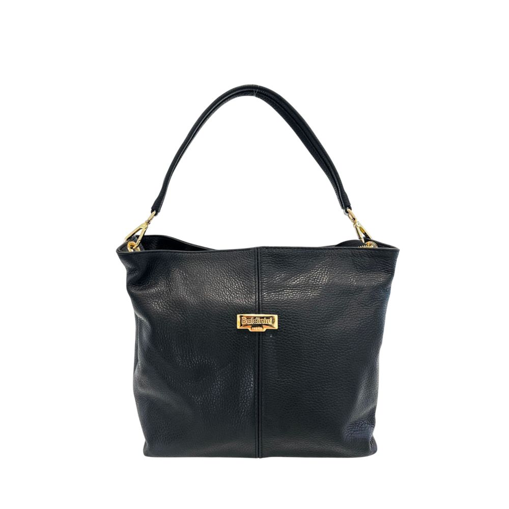 Baldinini Trend - Black Cowhide Clutch Bag