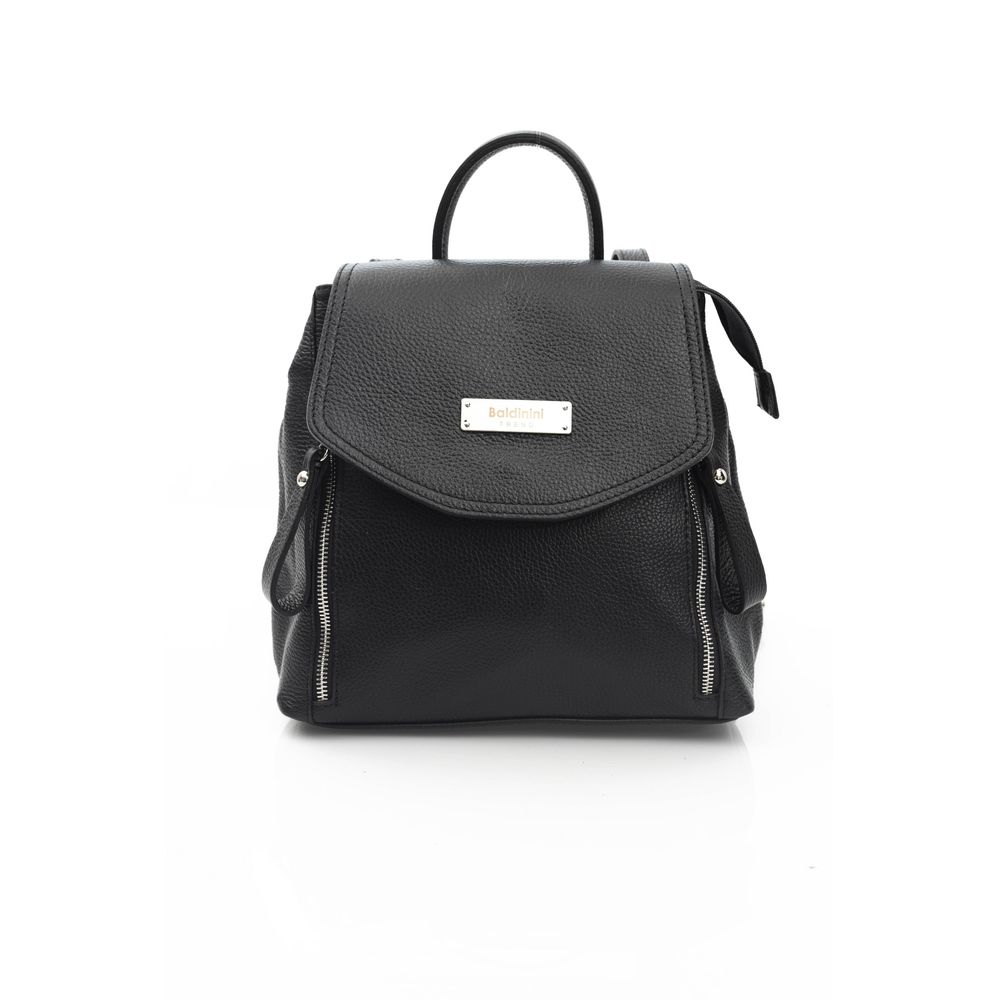 Baldinini Trend - Black Cowhide Backpack