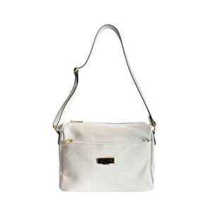White Cowhide Crossbody Bag