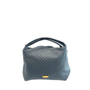 Blue Cowhide Shoulder Bag