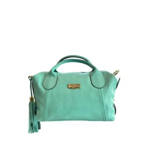 Bicolor Cowhide Shoulder Bag