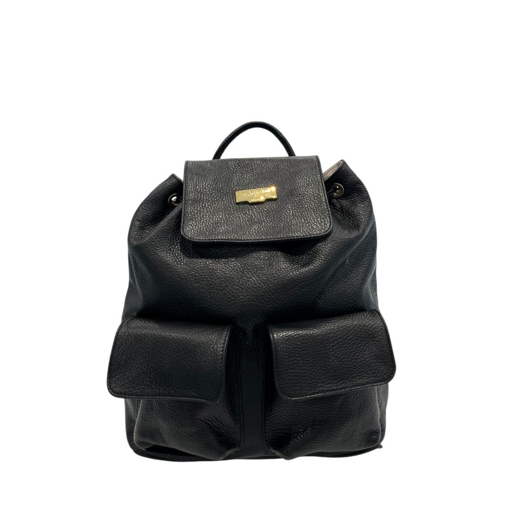 Baldinini Trend - Black Leather Women Backpack