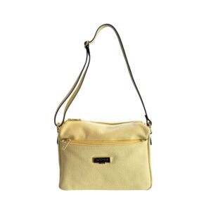 Bicolor Cowhide Crossbody Bag