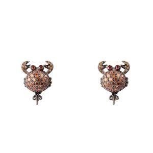 Bicolor Silver Earrings