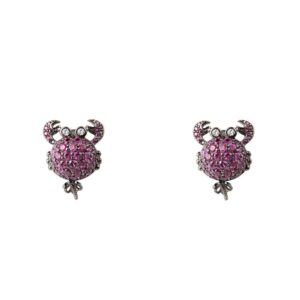 Bicolor Silver Earrings