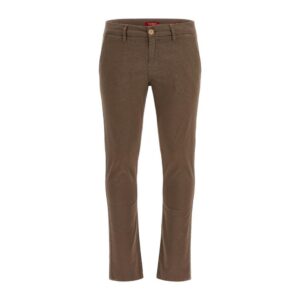 Yellow Cotton Casual Pants