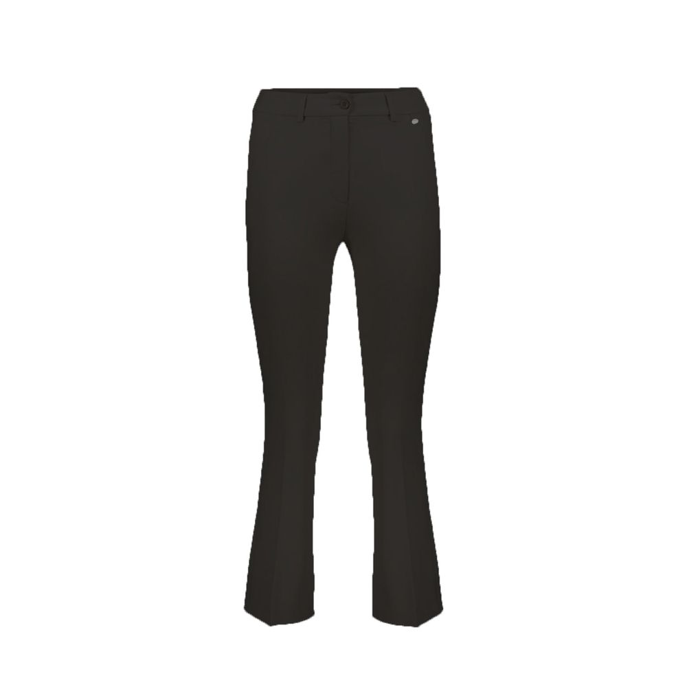 Herno - Black Elastane Flared Pants