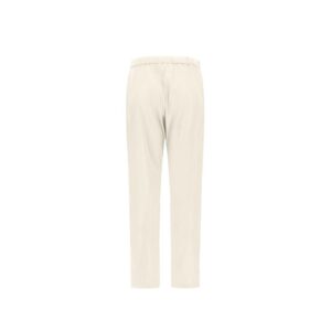 White Polyester Casual Pants