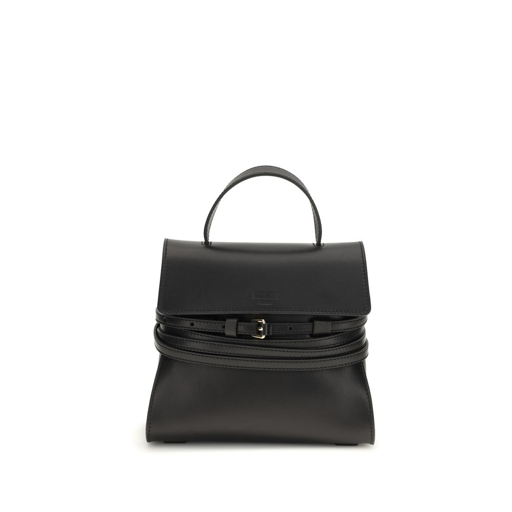 Moschino - Black Calf Leather Bos Taurus Handbag