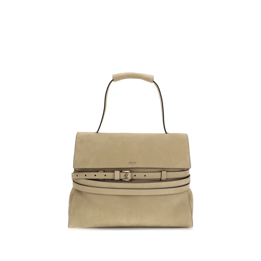 Moschino - Beige Calf Leather Bos Taurus Handbag