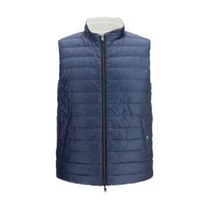 White Polyamide Sleveless Jacket