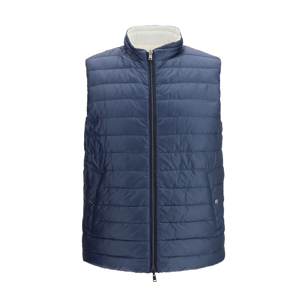 Herno - White Polyamide Sleveless Jacket