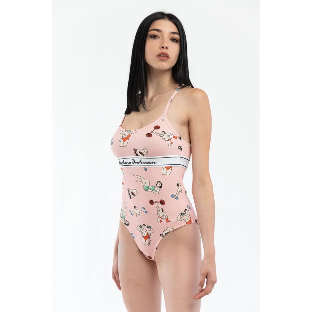 Moschino - Pink Cotton Bodysuit