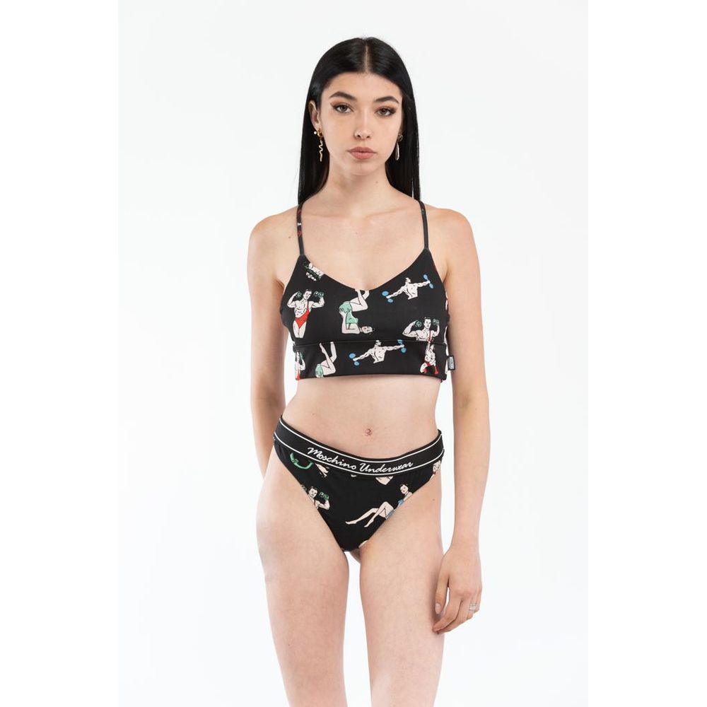 Moschino - Black Polyester Tank Tops