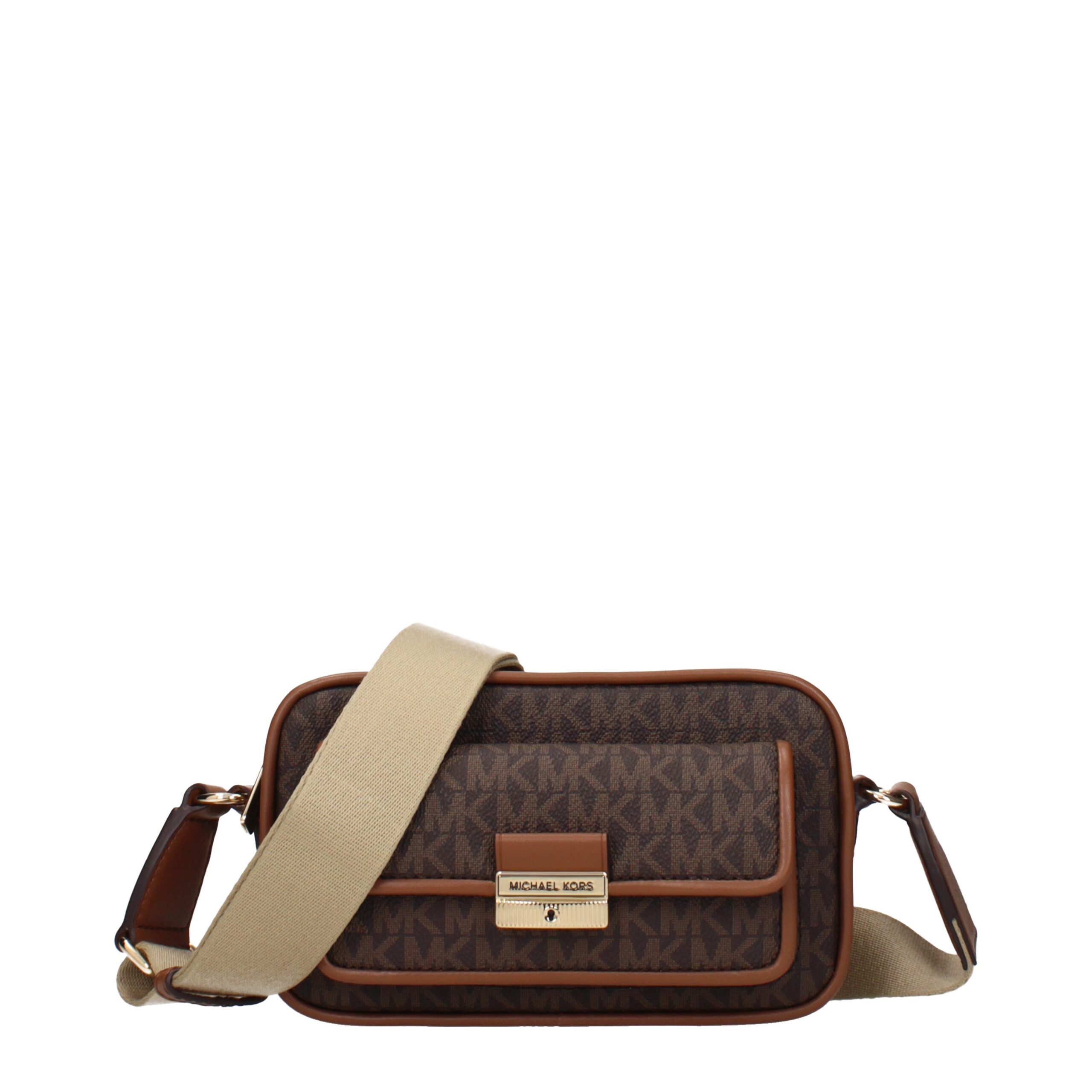 Michael Kors - Brown Fabric Crossbody Bag