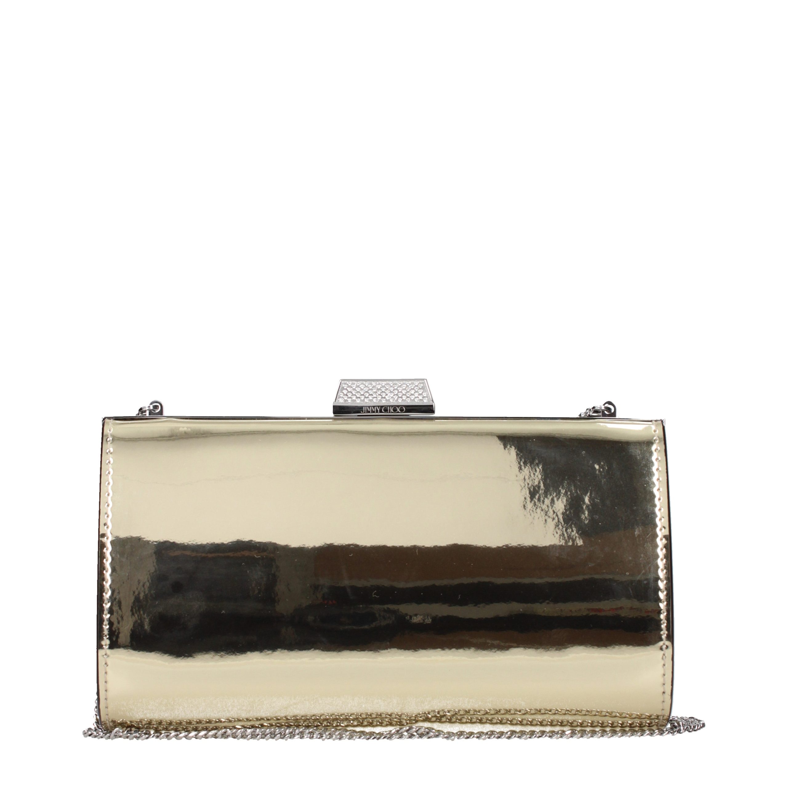 Jimmy Choo - Gold Leather Clutch Bag