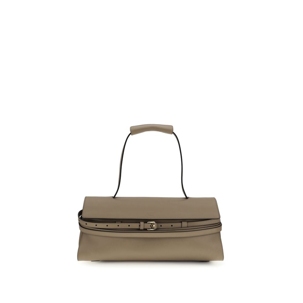 Moschino - Beige Calf Leather Bos Taurus Shoulder Bag