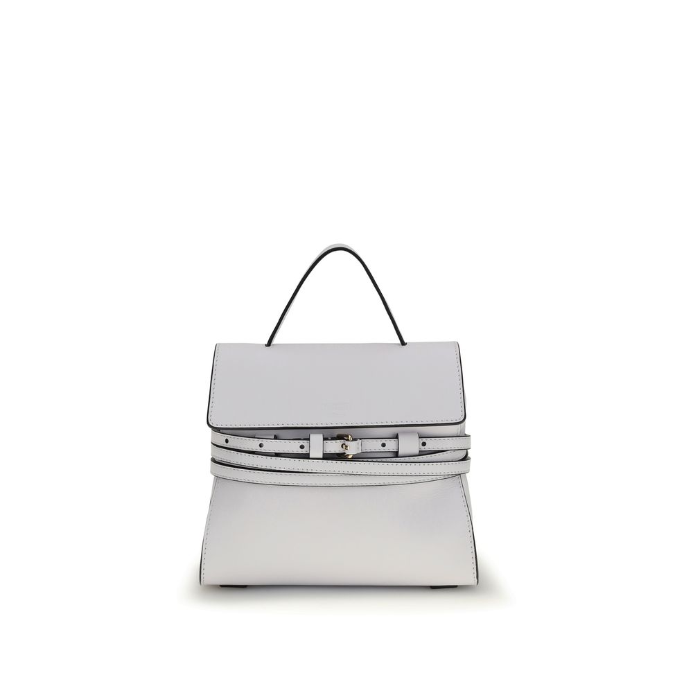 Moschino - White Calf Leather Bos Taurus Handbag