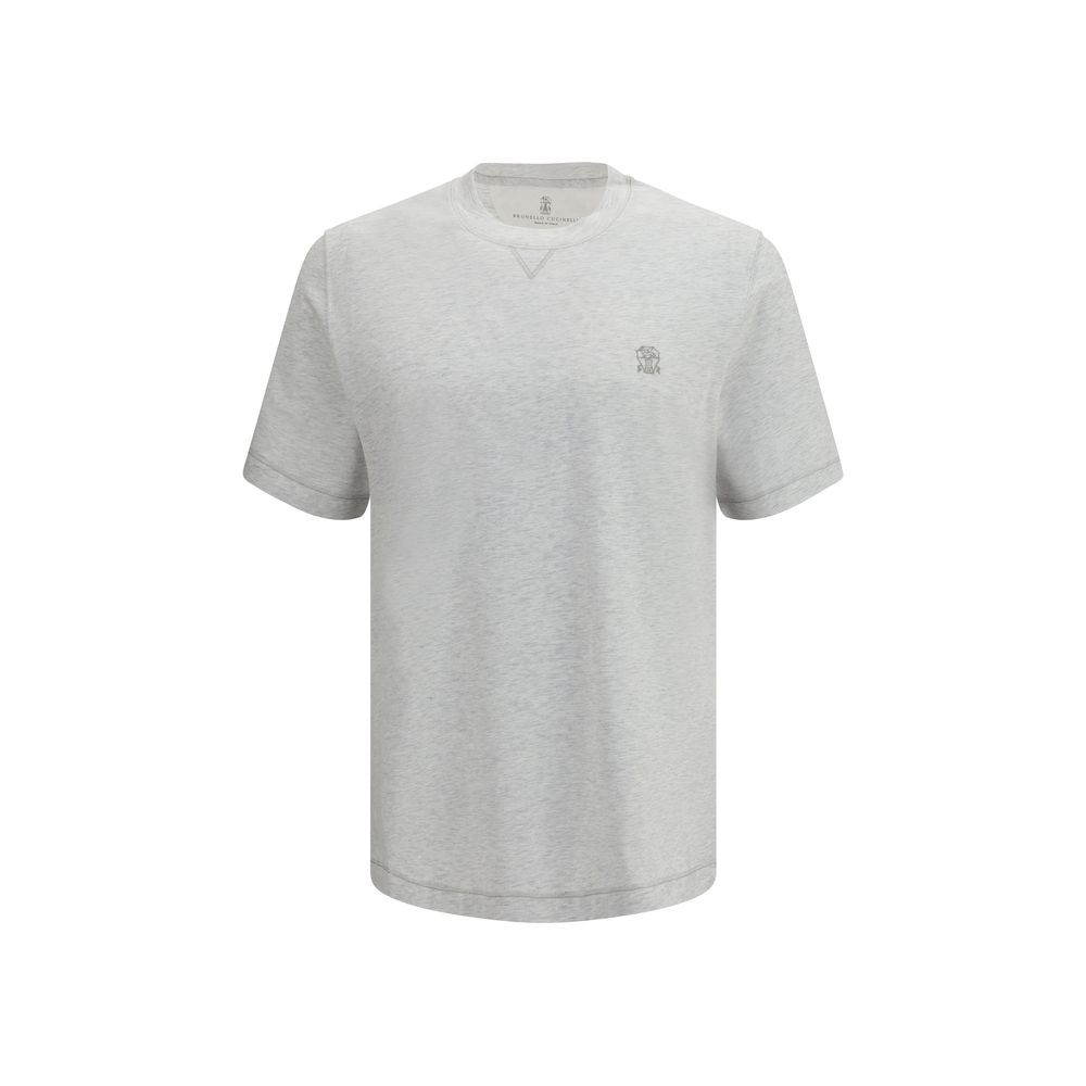 Brunello Cucinelli - Gray Cotton T-Shirt